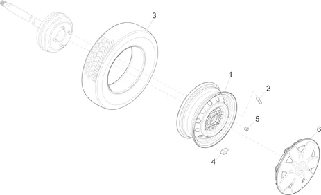 Roues avant et arrière