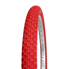 TYRE FOR BMX BIKE- 20 x 1.95 KENDA RED -Studded - RIGID (50-406)