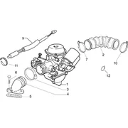 Carburateur complet - Raccord d'admission