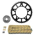 KIT CHAINE ADAPTABLE BMW 750 F GS 2017>2023  525  17x44  (DIAM COURONNE 119/140/12.2)  (DEMULTIPLICATION ORIGINE)  -AFAM-