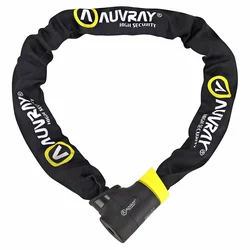 ANTIVOL VELO CHAINE A CLE AUVRAY C-BLOC PRO DIAM 8.5 mm L 90 CM AVEC SERRURE INTEGREE (VENDU A L'UNITE)  - HOMOLOGUE ART2