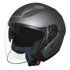 HELMET-OPEN FACE MT BOULEVARD SV DOUBLE VISORS - SOLID GREY TITANIUM MATT    XS
