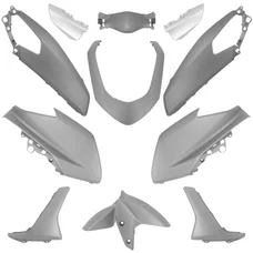 CARROSSERIE/CARENAGE MAXISCOOTER ADAPTABLE YAMAHA 125 N-MAX 2015>2020 GRIS MAT (KIT 11 PIECES)  -P2R-