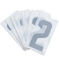 CHIFFRE PLAQUE PVC MOTO/SCOOTER 45mm  2  (VENDU PAR 10)