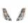 CLIGNOTANT SCOOT ADAPTABLE PIAGGIO 50 VESPA LX 2T ET 4T, 125 VESPA LX AV TRANSPARENT (PAIRE) (HOMOLOGUE CE) -P2R
