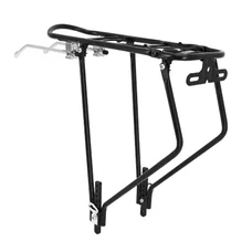 LUGGAGE RACK-REAR- ON STAYS- Dual stays P2R BLACK ALUMINIUM - Adjustable 29"/27.5"/26''