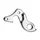 PATTE DE DERAILLEUR ALU MARWI PINARELLO... GH-060 (VENDU A L'UNITE SUR CARTE)

