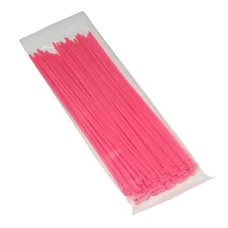 NYLON HOSE CLAMP (RILSAN TYPE)3,6x250mm PINK FLUO (SOLD PER 100)- P2R SELECTION