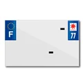PLASTIC STRIP FOR BLANK PVC LICENSE PLATE (MOTORBIKE FORMAT 210X130)-DEPT 77/EUROPE (SOLD PER UNIT)