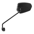 RETROVISEUR VELO GAUCHE  ERGOTEC M-77 L PLASTIQUE/ACIER NOIR (MIROIR 120 x 80 x 55 mm)
