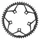 PLATEAU ROUTE 5BRA D.110 STRONGLIGHT CT2 51DTS EXTERIEUR NOIR TYPE SHIMANO 10/11V.