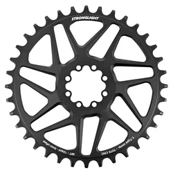 PLATEAU VTT DIRECT MOUNT 8 TROUS POUR SRAM SX/NX/GX STRONGLIGHT MONO ALU NOIR 36DTS - 12V. NARROW WIDE (DEPORT 3mm)