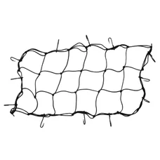 FILET SANDOW CARGO 380 x 760 mm AVEC 10 CROCHETS METAL PLASTIFIES (SANDOW DIAM 4 mm)  -P2R-