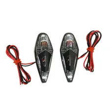ECLAIRAGE DECO REPLAY GOUTTE D'EAU WING TRANSPARENT/NOIR AMPOULE ORANGE  (L 62mm / H 23mm / L 18mm) (PAIRE) **