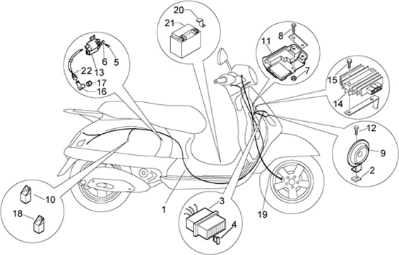 Dispositifs electriques-claxon