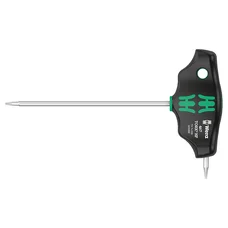 CLE TORX MANCHE EN T WERA 467 HEX PLUS T7x100mm NOIR/VERT (VENDU A L'UNITE)  -MARQUE ALLEMANDE POUR LES ATELIERS-