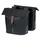 DOUBLE BAG FOR BICYCLE -REAR- BASIL CITY BLACK 28/32Lt - VELCRO TAPES ON REAR CARRIER (30x18x49cm) With folding "no rain" closing.
