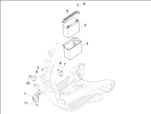 Relais - Batterie - Avertisseur sonore