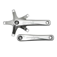 MANIVELLE DROITE + GAUCHE STRONGLIGHT TRACK 2000 PISTE / FIXIE L 165mm POUR PLATEAU 144