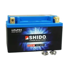 BATTERY 12V  4 Ah LTX12-BS SHIDO LITHIUM ION "READY TO USE"(Lg150xW87xH130) EQUALS YTX12-BS