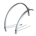 GARDE BOUE CITY/VTC TRINGLES 28'' STRONGLIGHT ALU R'LIGHT 55mm GRIS MAT (PAIRE) AVEC FIXATION CLASSIC TRINGLES INOX