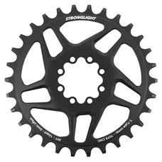 PLATEAU VTT DIRECT MOUNT 8 TROUS POUR SRAM SX/NX/GX STRONGLIGHT MONO ALU NOIR 30DTS - 12V. NARROW WIDE (DEPORT 3mm)