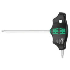 CLE TORX MANCHE EN T WERA 467 HEX PLUS T20x100mm NOIR/VERT (VENDU A L'UNITE)  -MARQUE ALLEMANDE POUR LES ATELIERS-