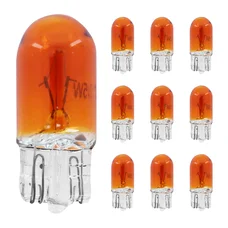 LIGHT BULB 12V  5W STANDART WY5W FOOT W2,1x9,5D WEDGE ORANGE (TURN LIGHT) (SOLD PER 10)  -SELECTION P2R-