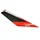 AUTOCOLLANT/STICKER/DECOR FACE AVANT DROIT ORIGINE PIAGGIO APRILIA 50 SR MOTARD 2018> BLANC 544/ROUGE 885/A  -2H002292000A1-