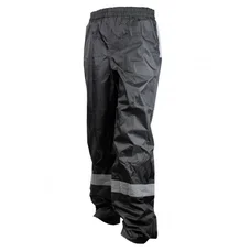 PANTALON DE PLUIE WATERPROOF NOIR AVEC REFLECTEUR TAILLE  M/L (HOMOLOGUE CE) -TAILLE 1.68 à 1.78m