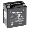 BATTERY 12V  6 Ah YTX7L-BS YUASA MF MAINTENANCE FREE-SUPPLIED WITH ACID PACK (Lg114xWd71xH131)