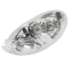 FEU ARRIERE SCOOT MILLENIUM ADAPTABLE PEUGEOT 50 LUDIX BLANC/CHROME ** (AMPOULE MIROIR)  -REPLAY-