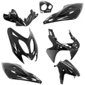 FAIRINGS/BODY PARTS FOR MBK 50 NITRO 1997>2012/YAMAHA 50 AEROX 1997>2012 NOIR BRILLANT (KIT 7 PIECES)  -P2R-