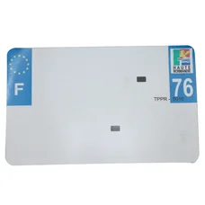 BANDE PLAQUE MOTO 210x130 POUR PVC VIERGE DEP. 76/EURO (VENDU A L'UNITE)