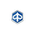 AUTOCOLLANT/STICKER/DECOR/ECUSSON PIAGGIO ORIGINE PIAGGIO COMMUN A LA GAMME (33mm argent souple)  -574771-