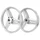 WHEEL SET 17" (GRIMECA TYPE) FOR PEUGEOT 103 MVL, VOGUE- SILVER (PAIR)  -SELECTION P2R-