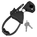 BRAS / FIXE CADRE POUR PORTE VELO PLATEFORME LONGUEUR 12cm AVEC ANTIVOL (ARCEAU EN U 3cm) POUR CROW BASIC/AMBER ET AUTRES MARQUES