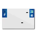 PLASTIC STRIP FOR BLANK PVC LICENSE PLATE (MOTORBIKE FORMAT 210X130)-DEPT 40/EUROPE (SOLD PER UNIT)