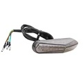 FEU ARRIERE 50 A BOITE/MOTO TRIANGLE FUME A LEDS (12 LEDS) (HOMOLOGUE CE) -P2R