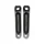 MANIVELLE DROITE + GAUCHE STRONGLIGHT MAGAN3 170mm  NOIR ISIS POUR BOSCH génération 1 -2 et 4/BROSE (DEPORT 10mm)