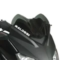 PARE-BRISE/SAUTE VENT MAXISCOOTER POUR YAMAHA 125 XMAX 2009>2013, 250 XMAX 2010>2013 / MBK 125 SKYCRUISER 2009>2013 FUME FONCE (H 250 mm - L 380 mm)  -MALOSSI-