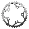 PLATEAU ROUTE 5BRA D.110 STRONGLIGHT 46DTS EXTERIEUR ARGENT ALU 7075 TYPE SHIMANO 9/10V.