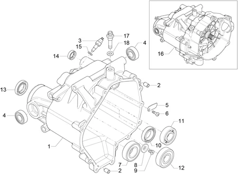 Carter de boîte vitesses