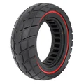 PNEU TROTTINETTE PLEIN  8.5 X 3.00 NOIR LISERET ROUGE ULTRALEGER - LARGEUR INTERIEUR 40 mm
