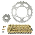 KIT CHAINE ADAPTABLE YAMAHA 700 TRACER 2016>2020 525 16x43 (DIAM COURONNE 110/130/10,25) (DEMULTIPLICATION ORIGINE)  -AFAM-