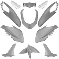 CARROSSERIE/CARENAGE MAXISCOOTER ADAPTABLE YAMAHA 125 N-MAX 2015>2020 GRIS MAT (KIT 11 PIECES)  -P2R-