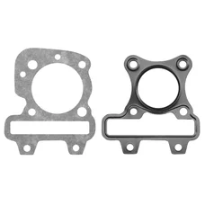JOINT HAUT MOTEUR SCOOT ADAPTABLE  PIAGGIO 50 ZIP S 4T 2018>, LIBERTY 3V 4T 2017>, VESPA PRIMAVERA 4T 2017> (3 SOUPAPES) (POCHETTE DE 3 JOINTS)  -P2R-