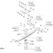 Suspension arrière - Amortisseur/s