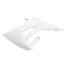 CARENAGE/CACHE RESERVOIR 50 A BOITE ADAPTABLE DERBI 50 SENDA XTREME 2018>/GILERA 50 RCR 2018>, SMT 2018> BLANC BRILLANT GAUCHE  -P2R-