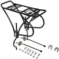 LUGGAGE RACK-REAR- ON STAYS- P2R DISC ALUMINIUM-BLACK ADJUSTABLE FOR 26"to 29" for DISC BRAKE